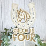 Personalised Horse Birthday Cake Topper For All Ages, thumbnail 2 of 7