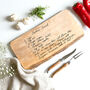 Engraved Handwritten Family Recipe Cheese Board, thumbnail 1 of 8