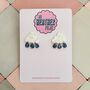 White Cloud Glitter Earrings / Head In The Clouds Gift / Dreamy Aesthetic / Silver Lining Positivity Gift, thumbnail 1 of 5