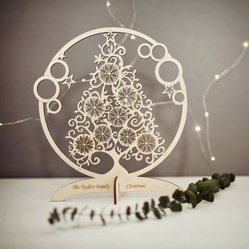 Personalised Christmas Tree Centerpiece, 2 of 5