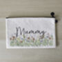 Personalised Floral Linen Pouch, thumbnail 3 of 7