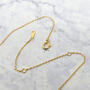 Cluster Sparkling Diamond Gemstone Gold Plated Necklace, thumbnail 5 of 5