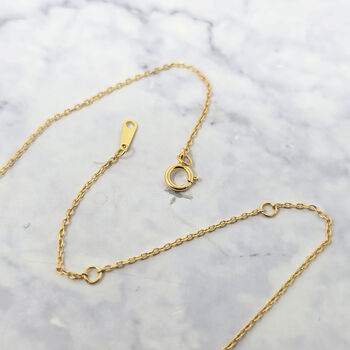 Cluster Sparkling Diamond Gemstone Gold Plated Necklace, 5 of 5