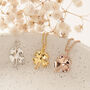 Lucky Clover Necklace In Silver Gold Or Rose Gold, thumbnail 1 of 12