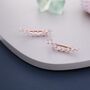 Sterling Silver Ear Crawler Earrings With Sparkly Cz Crystals, thumbnail 2 of 11
