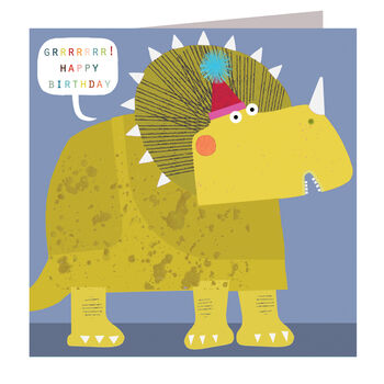 Grrrrrrr! Dinosaur Birthday Card, 2 of 5