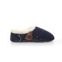 Luna Navy Flecked Women's Slippers Indoor/Garden Shoes, thumbnail 4 of 9