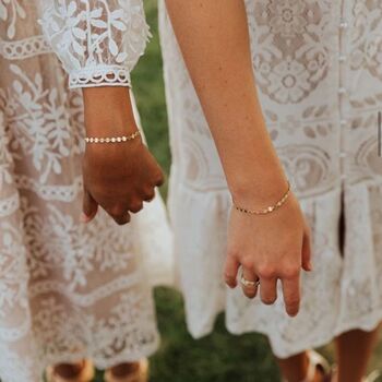 Matching Waterproof Gold Coin Bracelets, 3 of 4