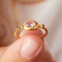 Purple Amethyst Gold And Silver Solitaire Ring, thumbnail 4 of 12