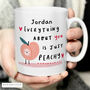 Funny Valentines Gifts Tea Mug Peachy, thumbnail 3 of 6