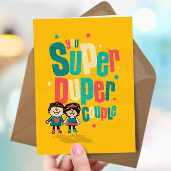 ‘Super Duper Couple’ Celebration Card, 4 of 4