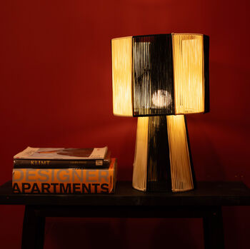 Black And White Cotton Pendant Light, 2 of 7