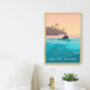 Go Jet Skiing Travel Poster Art Print, thumbnail 2 of 8