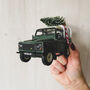 Land Rover Defender With Christmas Tree, thumbnail 2 of 2