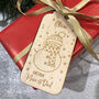 Personalised Snowman Wooden Christmas Gift Tag Packs, thumbnail 1 of 2