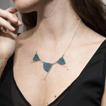 Geometric Triangle Statement Necklace, 3 of 6