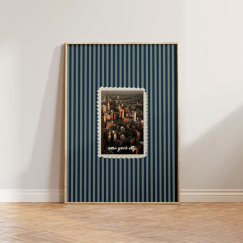 New York City Striped Wall Art Print, 3 of 9
