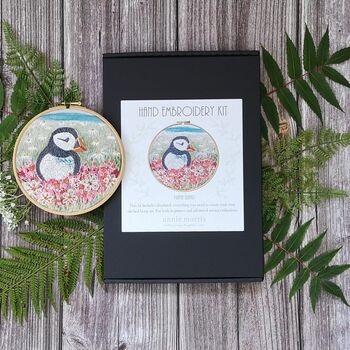 Puffin Embroidery Kit, 2 of 9