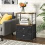 Nightstand Bedside Table With Storage Shelves, thumbnail 1 of 7