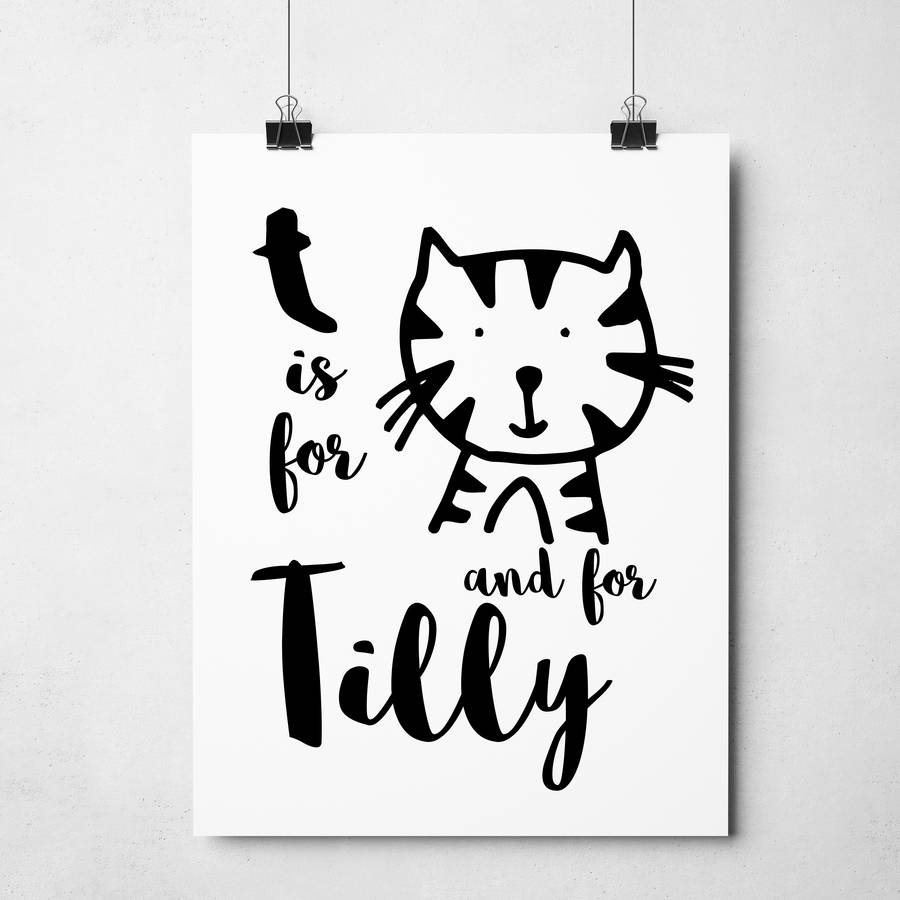 animal-name-room-print-by-cows-kisses-notonthehighstreet