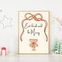 A4 Christmas Art Print, Eat Drink And Be Merry, thumbnail 1 of 6