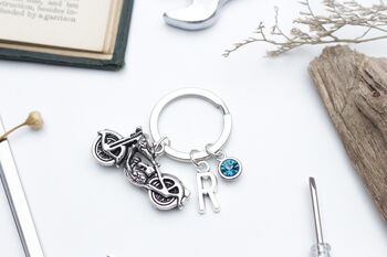 Motorbike Personalised Keyring Biker Gift. Motorbike Present For Him, 6 of 9