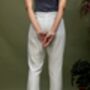 Handwoven Cotton Chanderi Sripes Pants, thumbnail 3 of 3