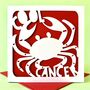 Cool Cancer Zodiac Birthday Card, thumbnail 1 of 4