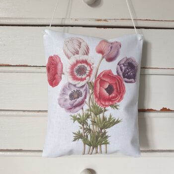 Anemone Flower Print Lavender Sachet Decoration, 8 of 8