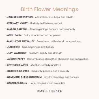 Personalised Birth Flower Ring In Sterling Silver Or Gold, 9 of 12
