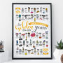Personalised 50th Golden Wedding Anniversary Print, thumbnail 1 of 12