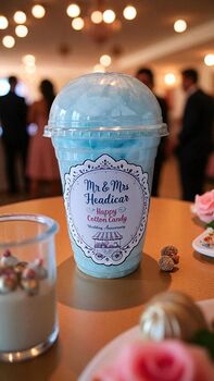 Personalised Cotton Candy Tub – 2nd Wedding Anniversary, 7 of 9