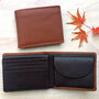 Men's Tan Rfid Wallet With Coin Pouch, thumbnail 1 of 3