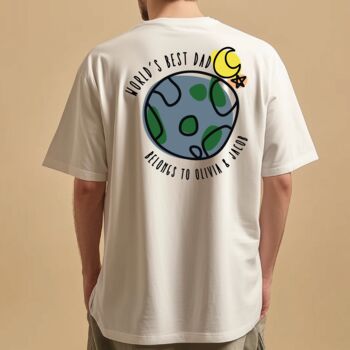 Personalised World's Best Dad Graphic T Shirt, 2 of 4