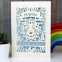 Personalised Sunshine Valentines Laser Cut Card, thumbnail 6 of 6