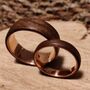 Copper And European Walnut Ring, thumbnail 5 of 7