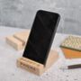 Personalised Daddy Wooden Phone Stand, thumbnail 1 of 5
