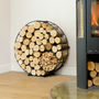 Circular Round Metal Log And Kindling Holder, thumbnail 1 of 3