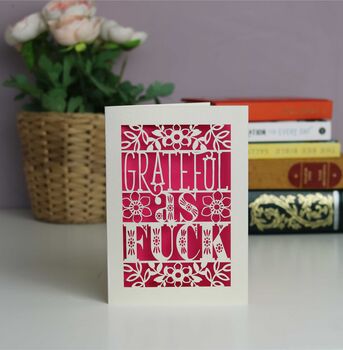 Grateful As Fuck Laser Cut Card, 9 of 11