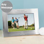 Golf Gifts Silver Plated Photo Frame For Golfers, thumbnail 1 of 4