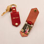 Personalised Metal Photo Keyring With Red Leather Case, thumbnail 3 of 5