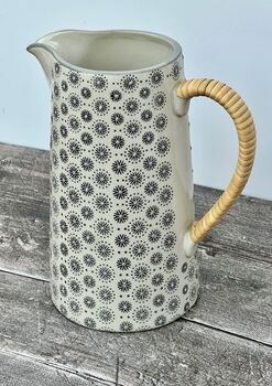 Purple Flower Patterned Jug, 22.5cm, 2 of 3