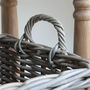 Square Rattan Basket With Handles, thumbnail 4 of 5