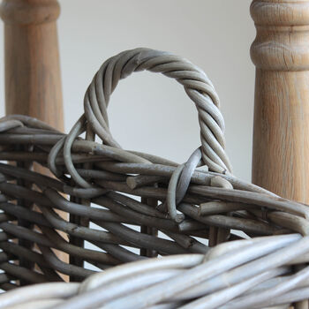 Square Rattan Basket With Handles, 4 of 5