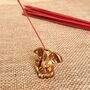Mini Brass Ganesha Incense Stick Holder, thumbnail 3 of 10