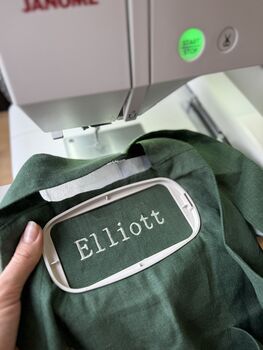 Personalised Cotton Pinafore Apron For Women, 12 of 12