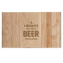Personalised Beer Goes Here Wooden Sofa Armchair Tray, thumbnail 3 of 3