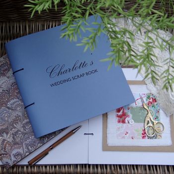 Personalised Leather Wedding Planner Scrapbook, 9 of 11