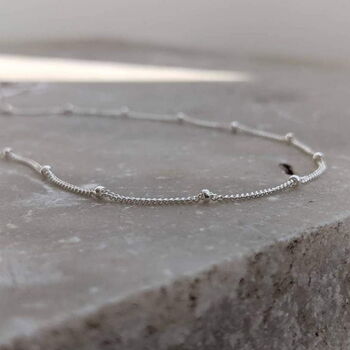 Sterling Silver Satellite Chain Necklace, 2 of 5