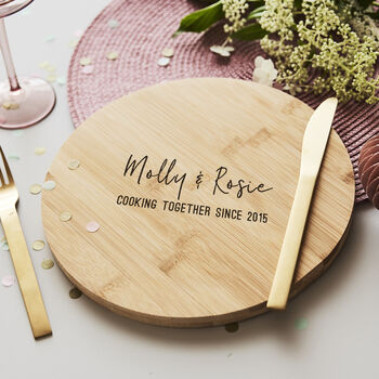 Personalised Wooden Chopping/Cheese Board For Her, 3 of 6